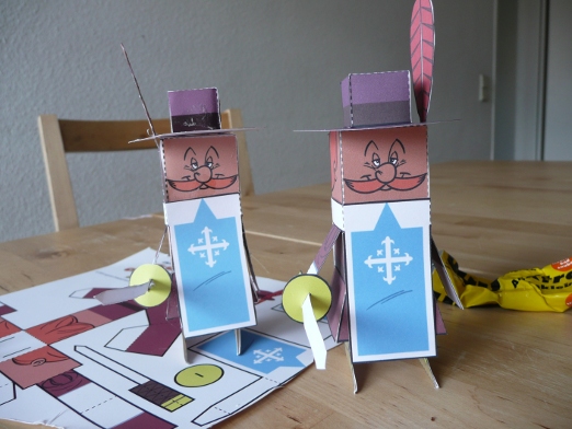 Musketiere aus Karton