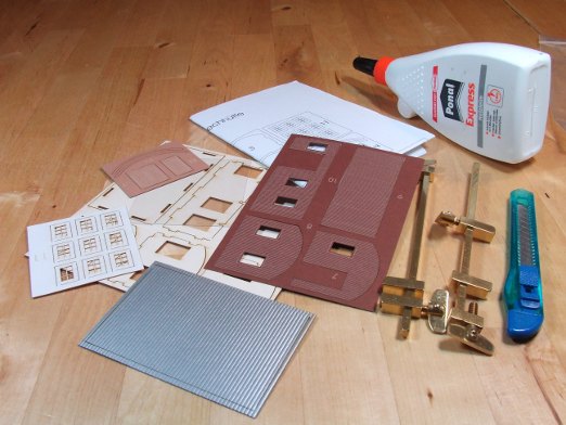 Alle Teile des Bausatzes