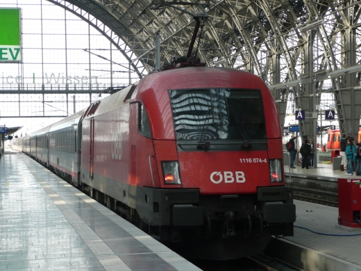 Lok der Baureihe 1116 in Frankfurt/Main Hbf