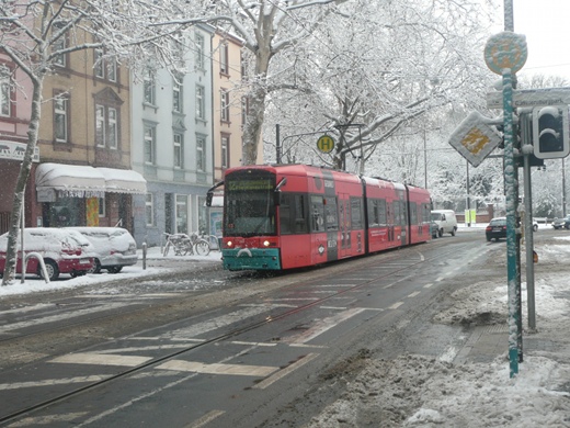 Straszenbahn der Linie 12
