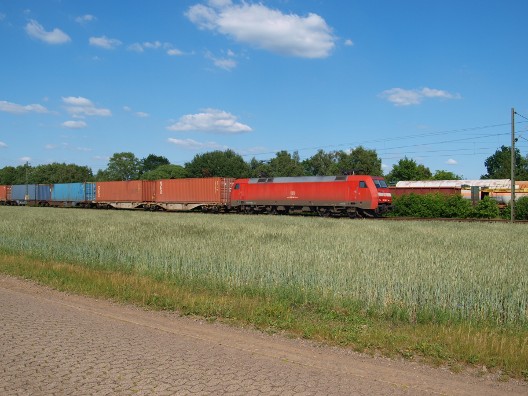 185 mit Containerzug