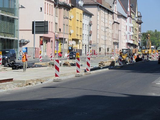 Gleisbau am Nibelungenplatz
