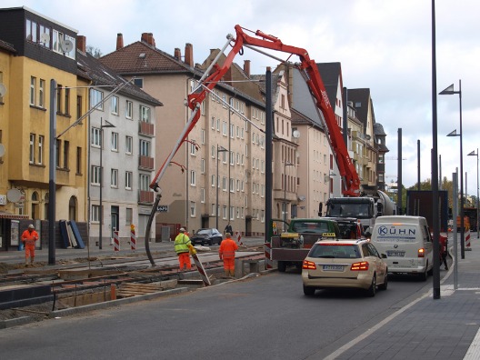 Baustelle Linie 18