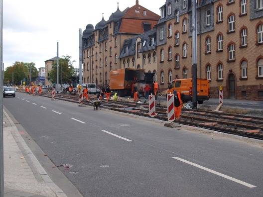 Baustelle Linie 18