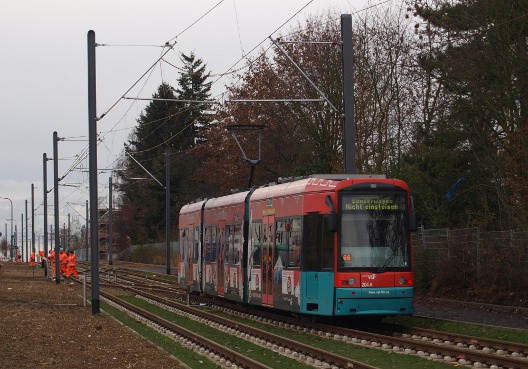 Straßenbahn Richtung Lokalbahnhof