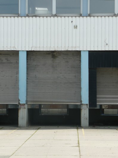 Ein Obstlagerhaus im Frankfurter Osthafen, fotografiert im Jahre 2010