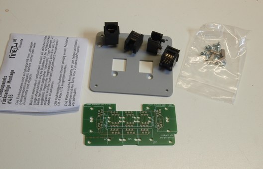 Bausatzinhalt LN-Einbaupanel