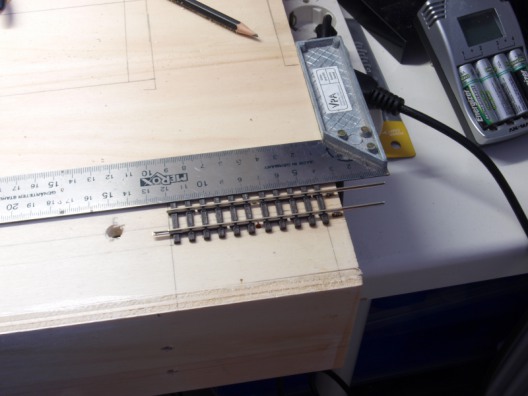 Verkleben der Gleise