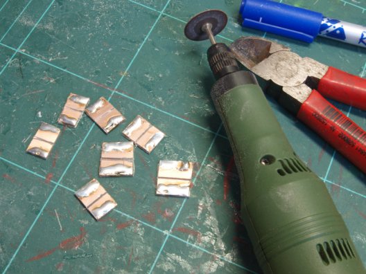 Schwellen verzinnt und mittig getrennt