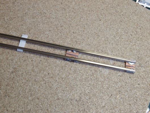 Rillenschienen mit ersten Schwellen