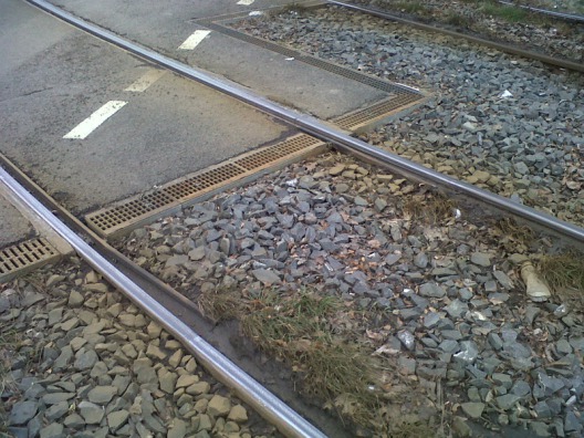 Einlauf in Rillenschienen