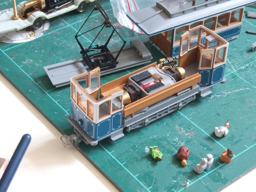 Fahrgäste für die Museumstram