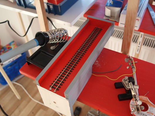 Ansatzstück mit Ziehgleis für die Tram