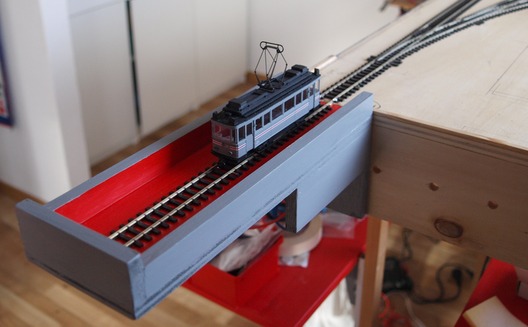 Ansatzstück mit Ziehgleis für die Tram