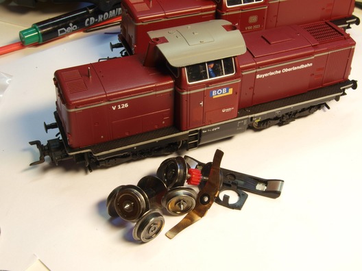 Umbau Roco 212 von AC auf DC