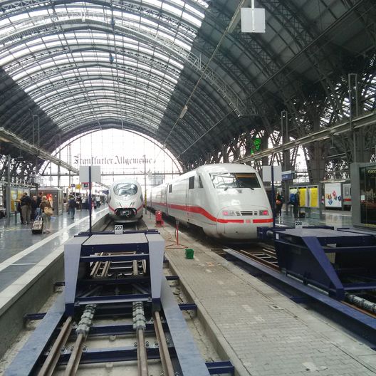 Warten auf den Zug...