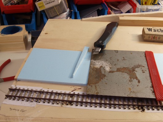 Landschaftsrohbau auf den Trammodulen