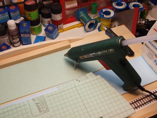 Landschaftsrohbau auf den Trammodulen