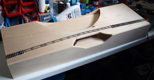 Landschaftsrohbau auf den Trammodulen