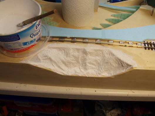 Landschaftsrohbau auf den Trammodulen