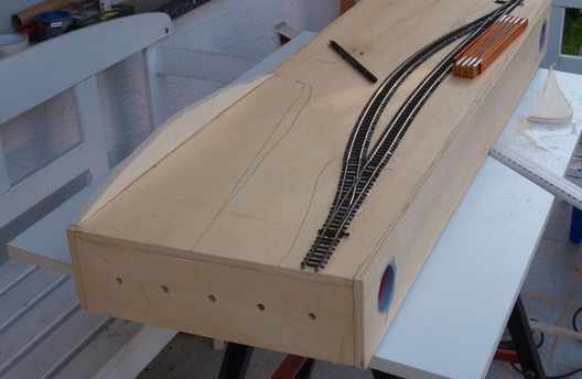 Landschaftsbau auf den Trammodulen