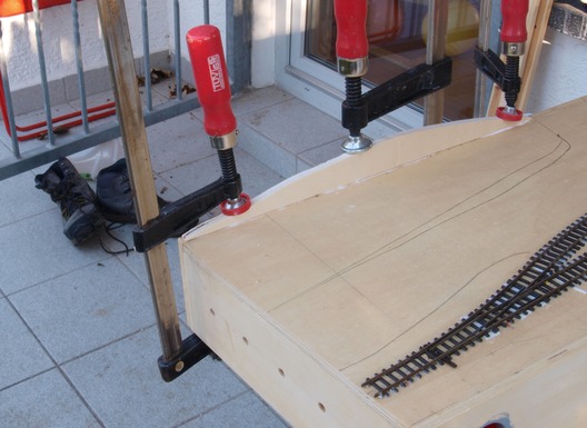 Landschaftsbau auf den Trammodulen