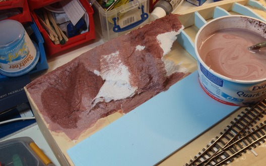 Landschaftsbau auf den Trammodulen