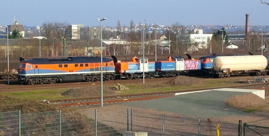 Lokomotiven der ehemaligen NBE in Frankfurt Ost