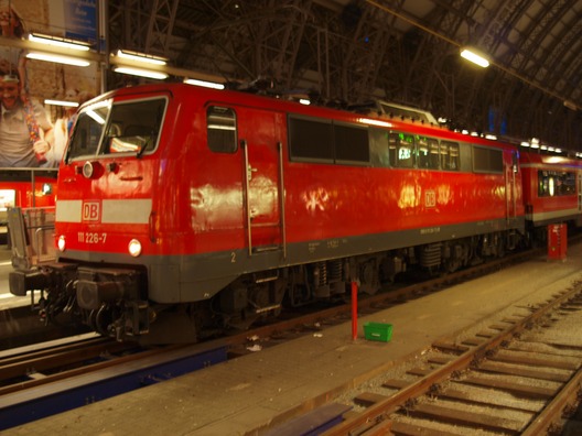 Abends im Frankfurter Hauptbahnhof
