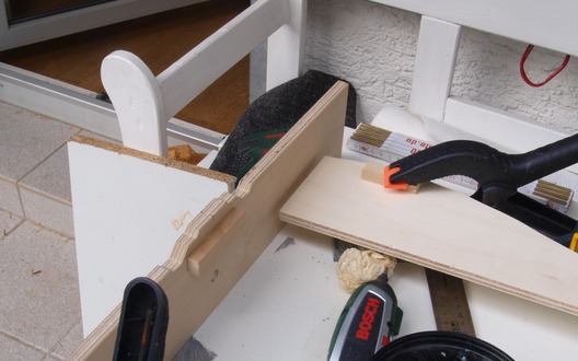 Ein einfaches 1 Meter langes Streckenmodul in H0 - der Holzbau