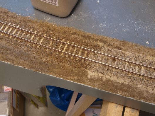 Landschaftsbau auf den Straßenbahnmodulen