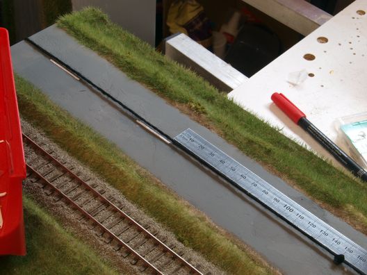 Landschaftsbau auf den schmalen Regelspurmodulen