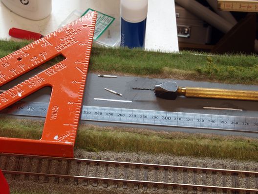 Landschaftsbau auf den schmalen Regelspurmodulen