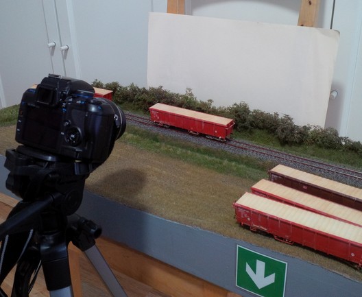 Fotostudio für Güterwagen