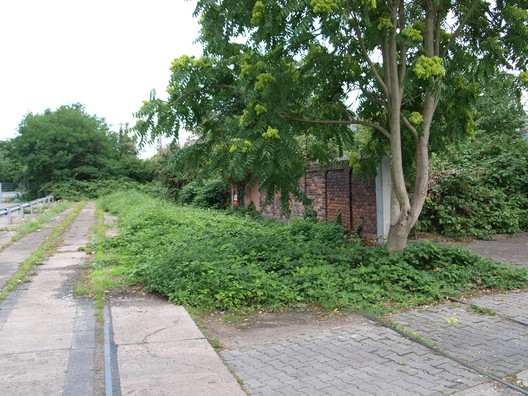 Das ehemalige Stammgleis in der Orber Straße