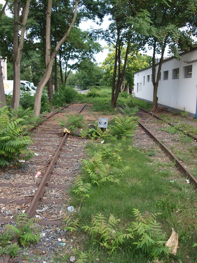 Das ehemalige Stammgleis in der Orber Straße