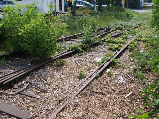 Das ehemalige Stammgleis in der Orber Straße