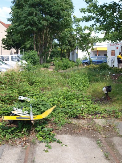 Das ehemalige Stammgleis in der Orber Straße