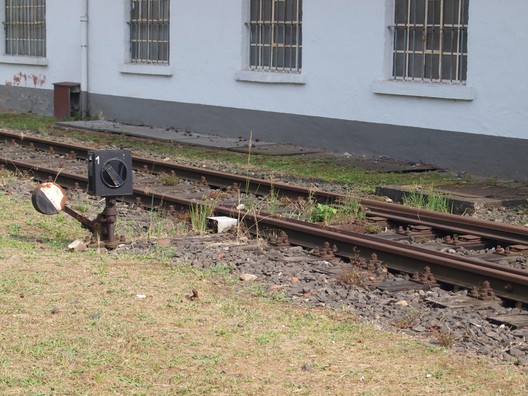 Das ehemalige Stammgleis in der Orber Straße