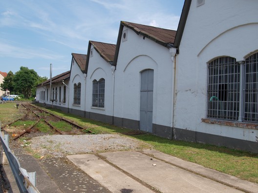 Das ehemalige Stammgleis in der Orber Straße