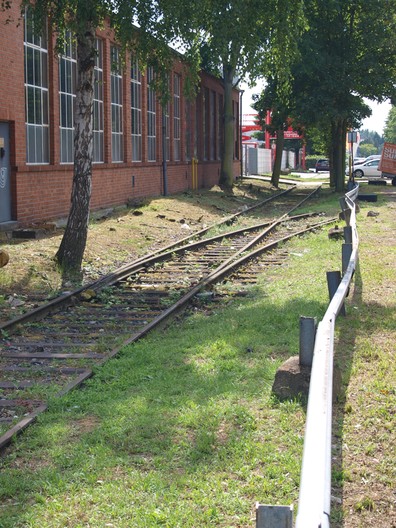 Das ehemalige Stammgleis in der Orber Straße