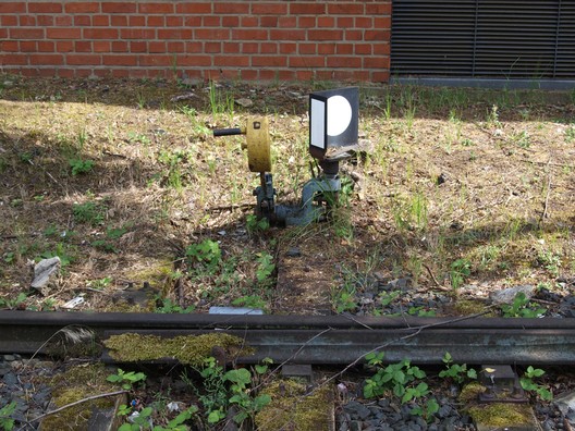 Das ehemalige Stammgleis in der Orber Straße