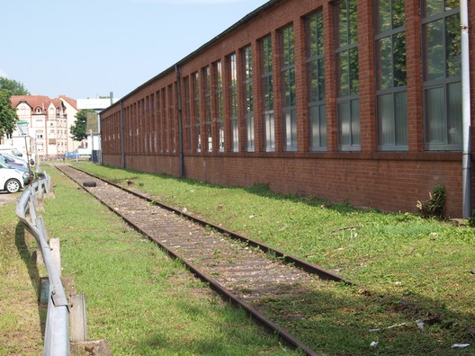 Das ehemalige Stammgleis in der Orber Straße