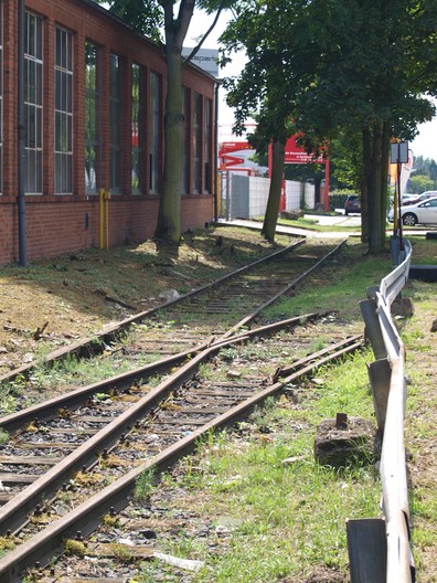 Das ehemalige Stammgleis in der Orber Straße