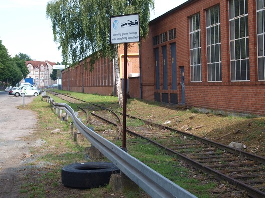 Das ehemalige Stammgleis in der Orber Straße