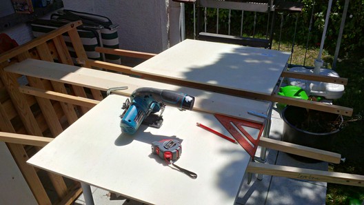 Modulbeine aus Sperrholz und Leisten