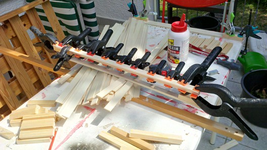 Modulbeine aus Sperrholz und Leisten