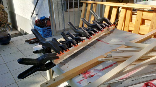 Modulbeine aus Sperrholz und Leisten