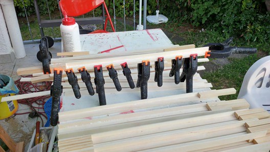 Modulbeine aus Sperrholz und Leisten