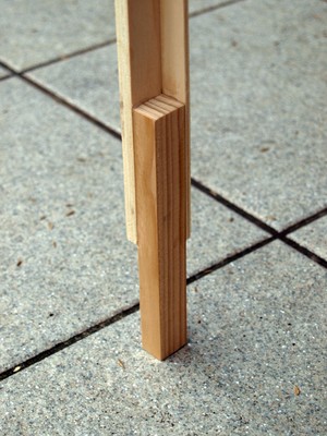 Modulbeine aus Sperrholz und Leisten